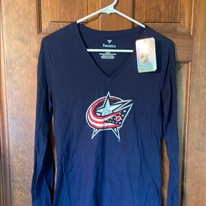 Fanatics Blue Long Sleeve Shirt